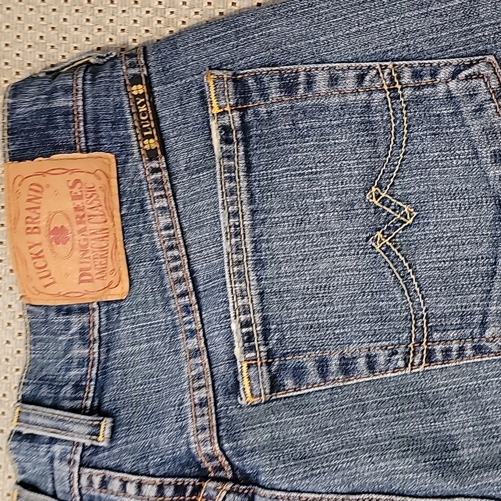 EUC Y2K LUCKY Brand Cut-off Jean Shorts  Size:4/27 - Picture 7 of 13